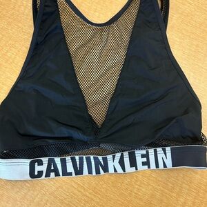 Calvin Klein Black Mesh Bralette